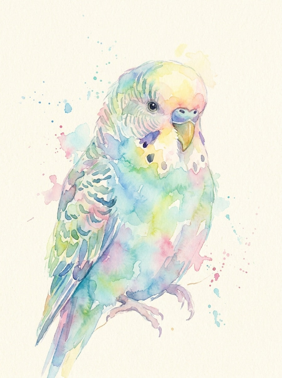 Vogelporträt Aquarell