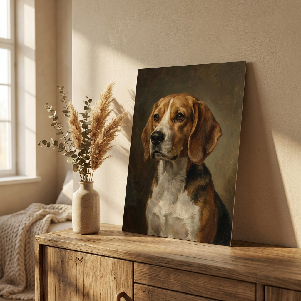 Personalisiertes Tierporträt als Poster