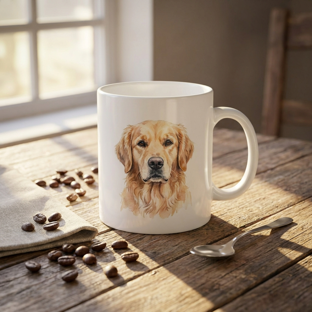 Tierporträt-Tasse – dein Liebling am Morgen