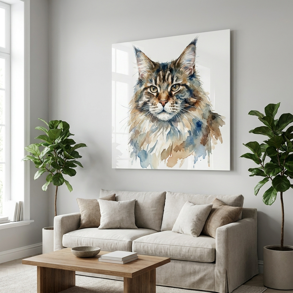 Tierporträt auf Acrylglas – Premium