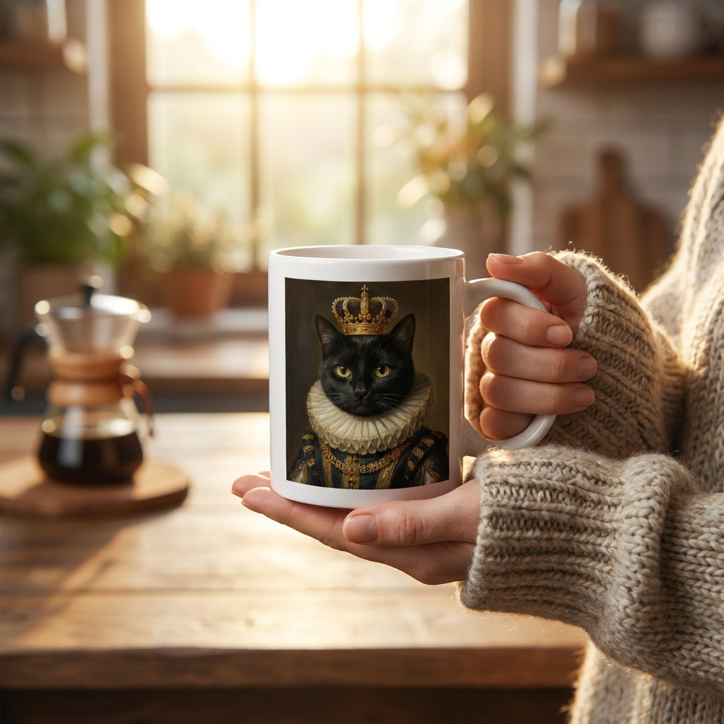 Tasse in den Händen