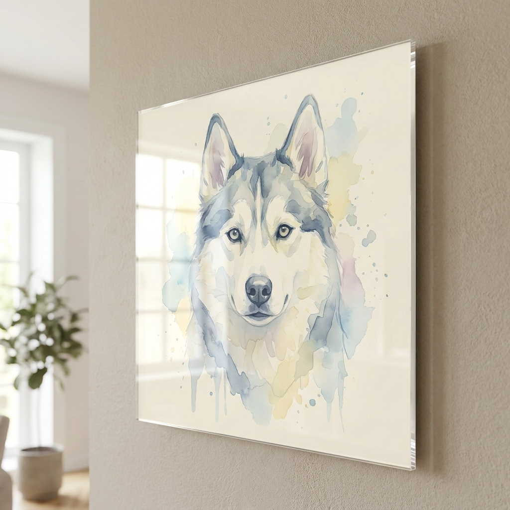 Acrylglas Detail – Aquarell-Stil
